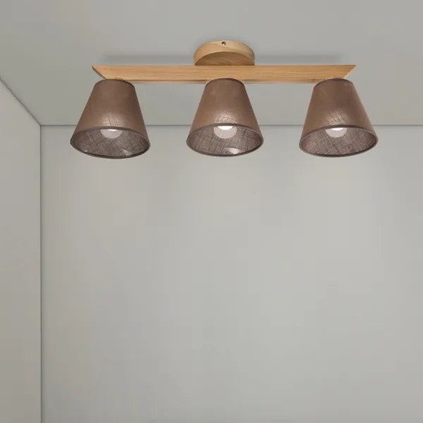 Brilagi - LED Lampadario a plafone ANTHONY 3xE14/40W/230V quercia/marrone