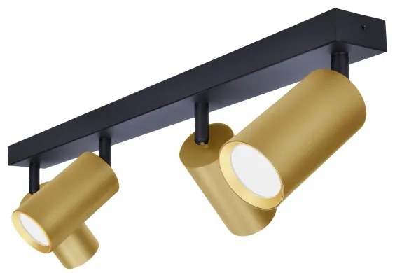 Brilagi - Faretto dimmerabile a LED RGBW SELE GOLDEN 4xGU10/6W/230V 3000K nero/oro