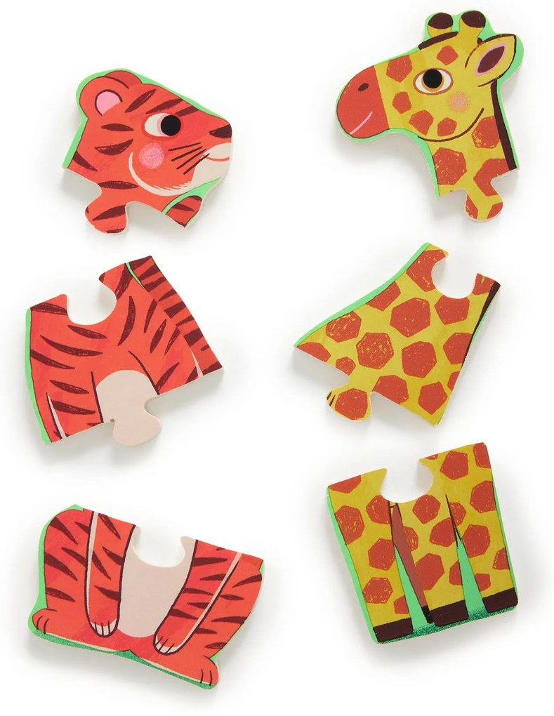 Puzzle in legno - animali selvatici