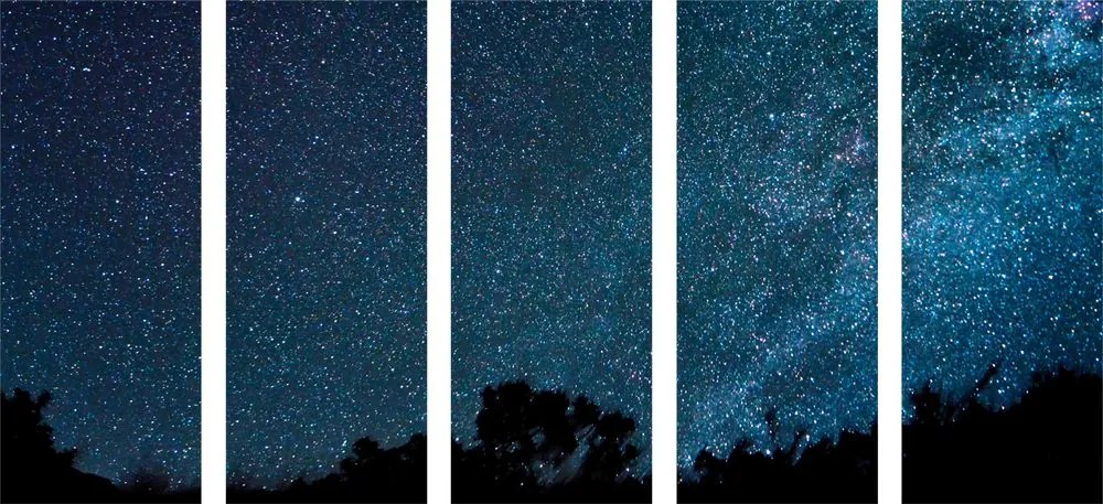 Quadri 5 pezzi – Via Lattea tra le stelle