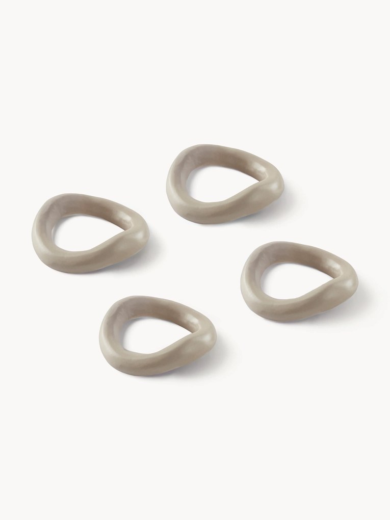 Portatovaglioli in metallo Parker 4 pz