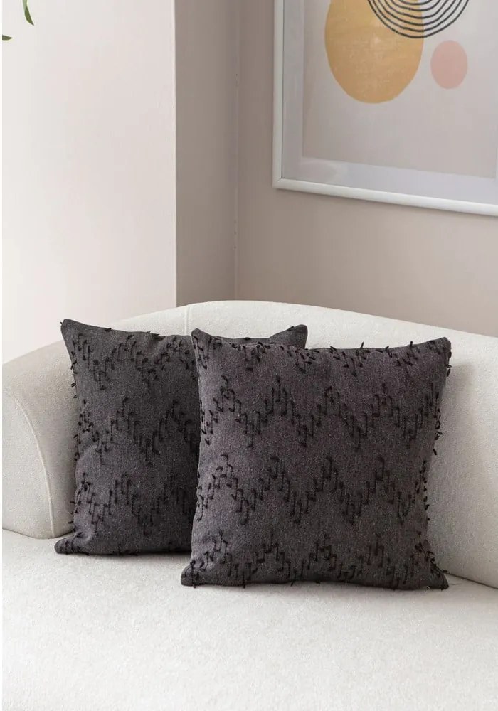 Federe decorative in set 2 pz 43x43 cm Tuffet – Mioli Decor