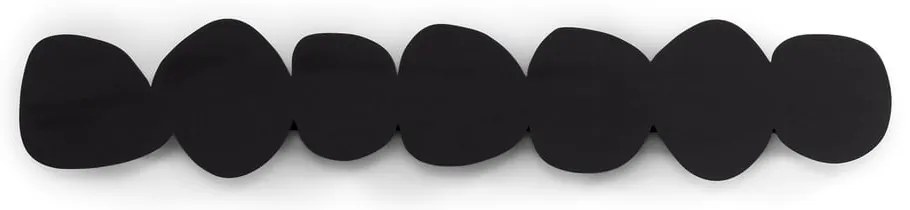 Attaccapanni da parete nero in metallo con scaffale 80 cm Tumulo – Spinder Design