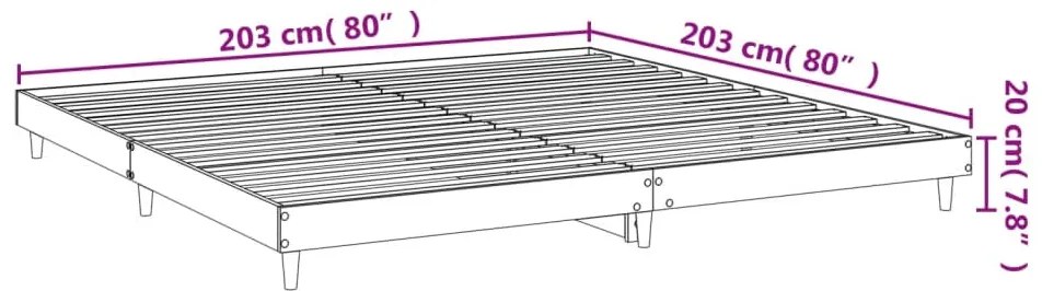 Giroletto Bianco 200x200 cm in Legno Multistrato