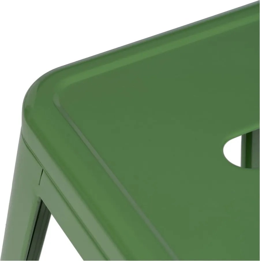 Set di sedie da bar verde in metallo 2 pz (altezza della seduta 61 cm) – Ixia
