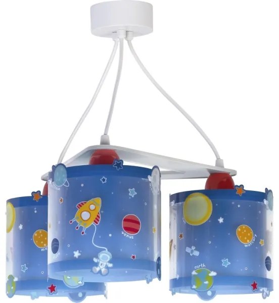 Dalber D-41344 - Lampadario per bambini PLANETS 3xE27/60W/230V