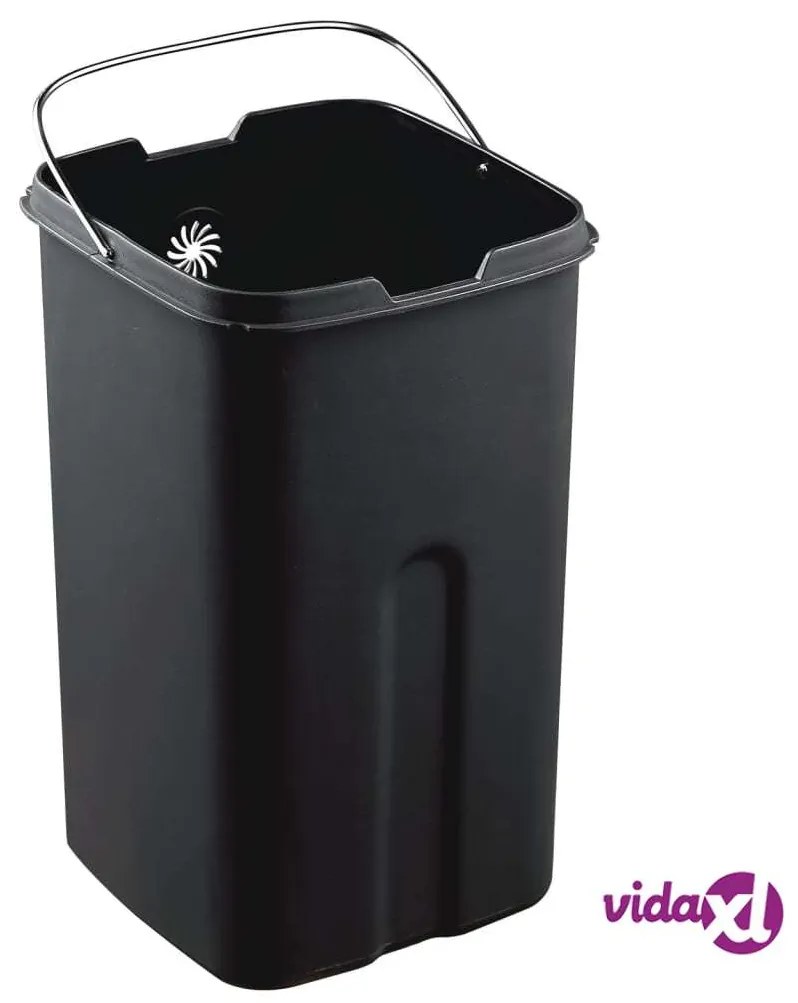 EKO Pattumiera Aperta Laguna 35 L Argento Opaco