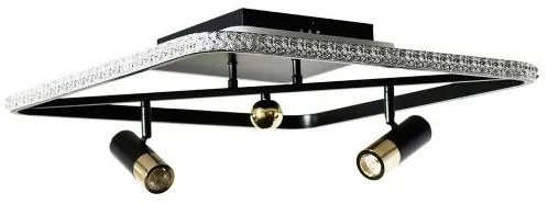 Plafoniera LED dimmerabile LED/70W/230V 3000-6500K nero +remote telecomando