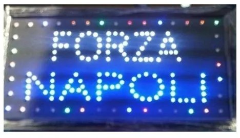 Trade Shop - Insegna Luminosa Insegne Luminose A Led Con Scritta Forza Napoli