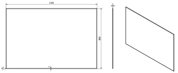 Sapho - Specchio ACCORD 120x80 cm