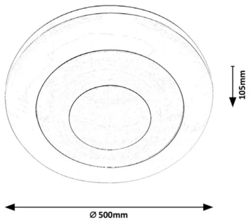 Rabalux - Plafoniera LED RGB dimmerabile LED/40W/230V + +TC 3000-6000K