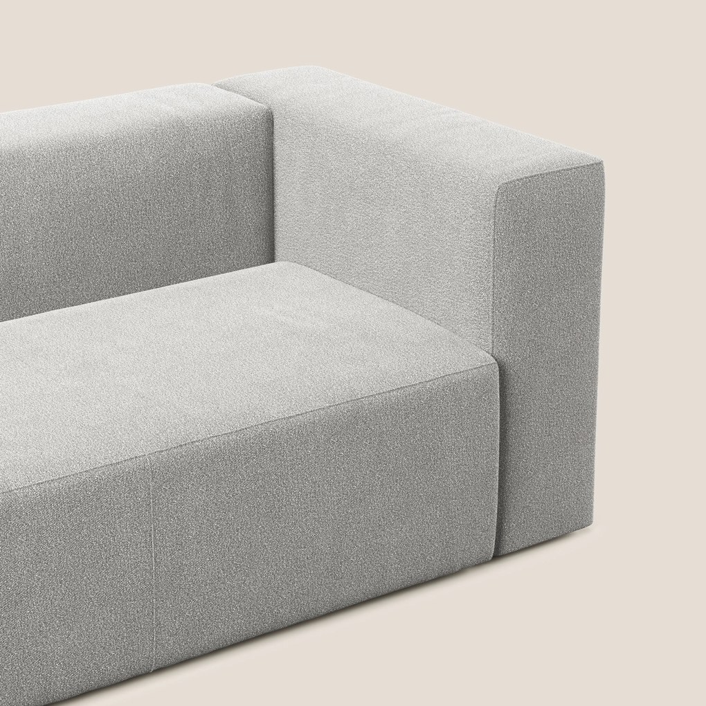 Nettuno modulo angolo/laterale maxi in morbido tessuto bouclè T07 grigio