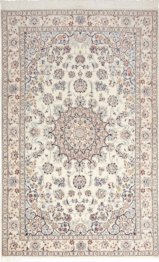 Nain Tappeto persiano 210x130 Beige (Iran) Annodato A Mano