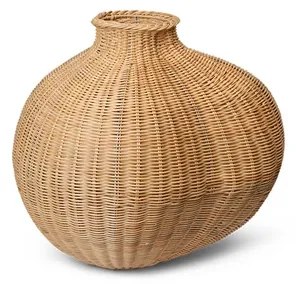 Bola Braided Floor Vase Natural - Ferm Living