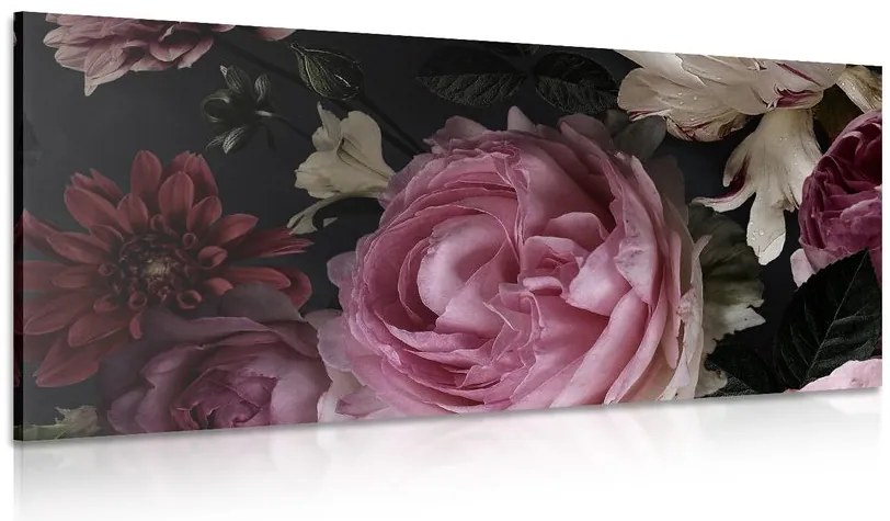 Stampa su tela – Bouquet di fiori in dettaglio