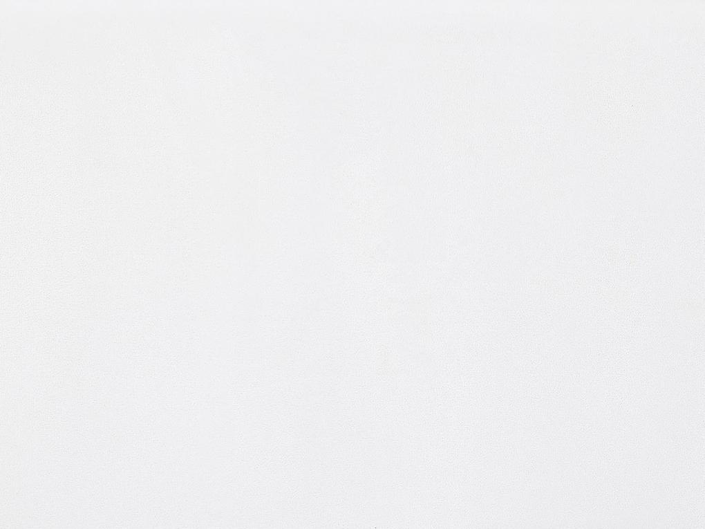 Letto imbottito in velluto bianco 180 x 200 cm FITOU Beliani
