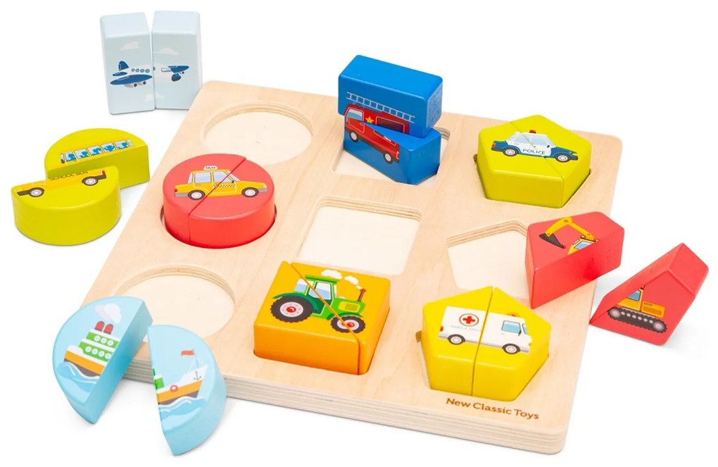 Puzzle in legno - Mezzi di trasporto