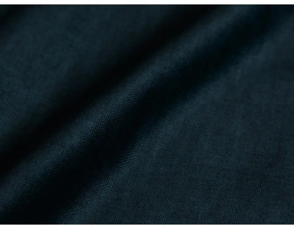 Poggiapiedi componibile blu scuro con rivestimento in velluto Martina – Micadoni