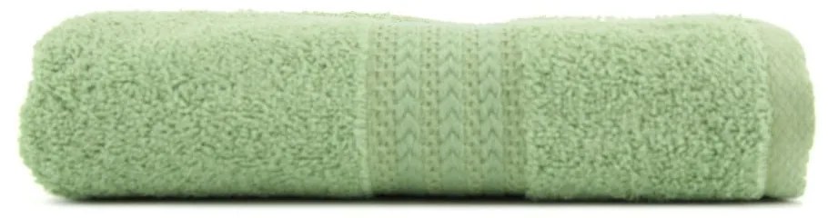Asciugamano verde in puro cotone, 50 x 90 cm - Foutastic