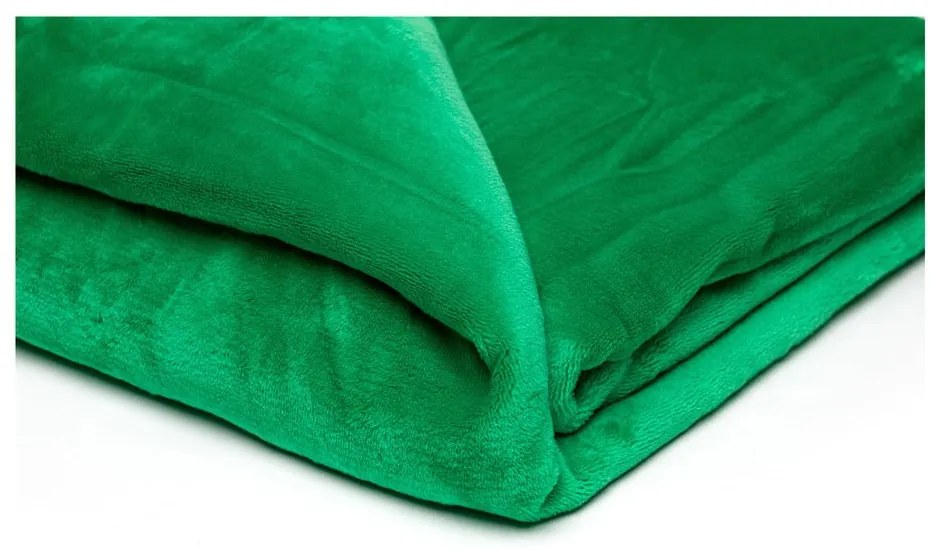 Coperta in micropush verde, 150 x 200 cm - My House