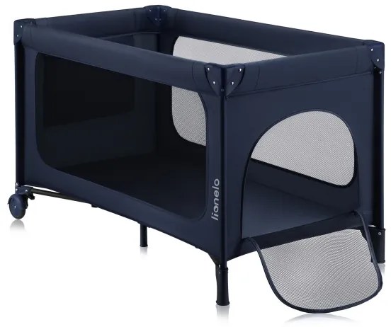 Lionelo - Lettino da viaggio JASMIN EASY FOLD Blu navy