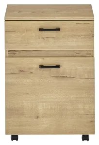 Cassettiera mobile per ufficio MIRANE, rovere