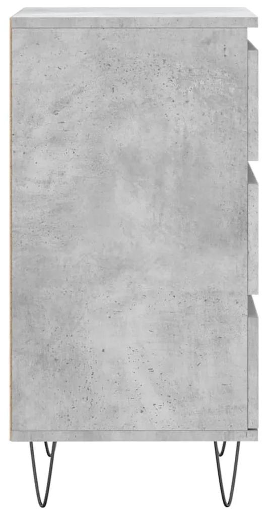 Credenza Grigio Cemento 40x35x70 cm in Legno Multistrato