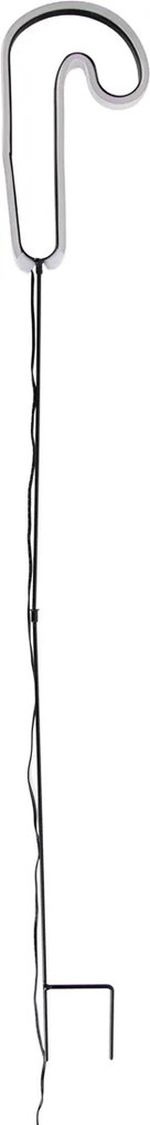 Luce natalizia a paletto neon rosso a forma di bastoncino di zucchero con LED, timer e IP44 - Fura