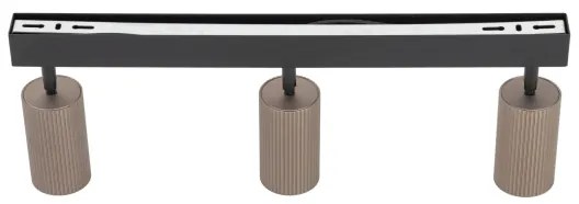 Faretto TUNE 3xGU10/10W/230V nero/marrone