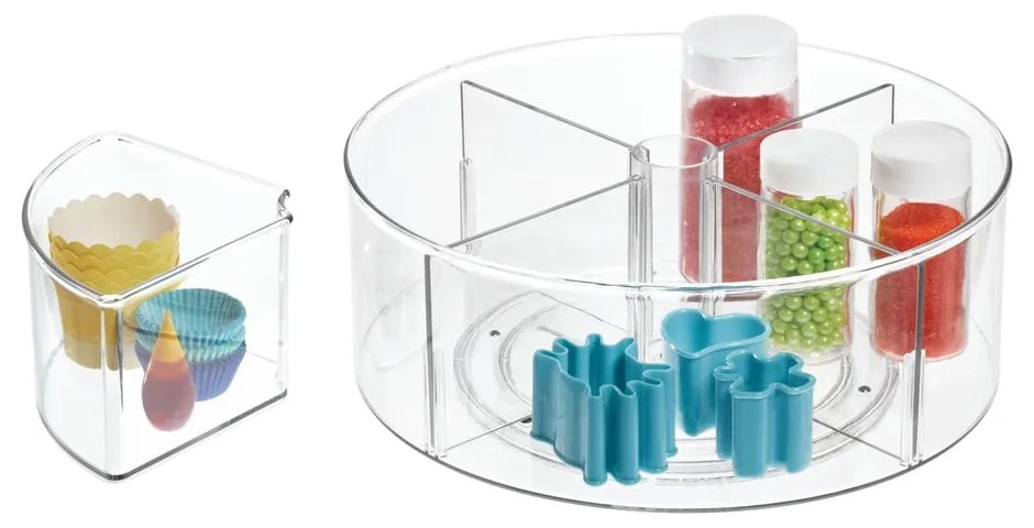 Contenitore rotondo trasparente iDesign The Home Edit, ⌀ 29 cm - iDesign/The Home Edit