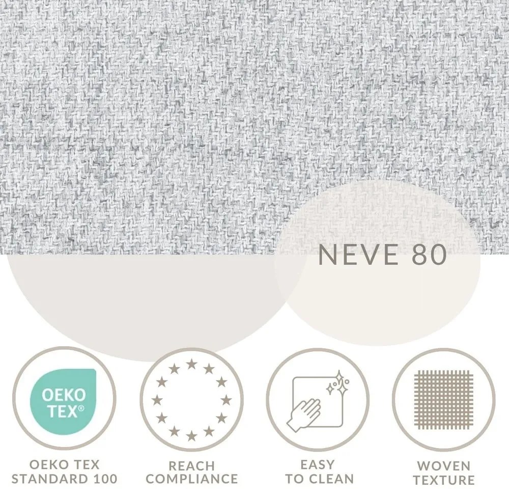 Letto matrimoniale imbottito grigio chiaro con spazio contenitivo e rete 160x200 cm Baleine - Maison de Rêve