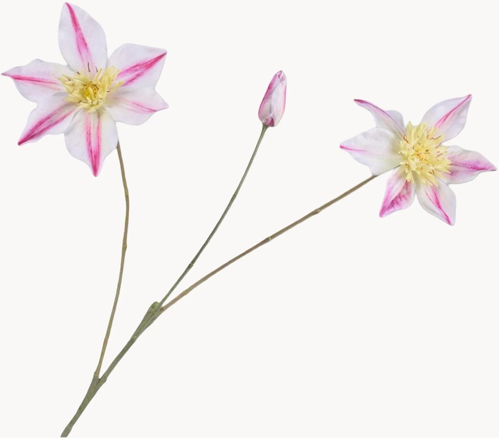 Set di 2 fiori artificiali Clematis