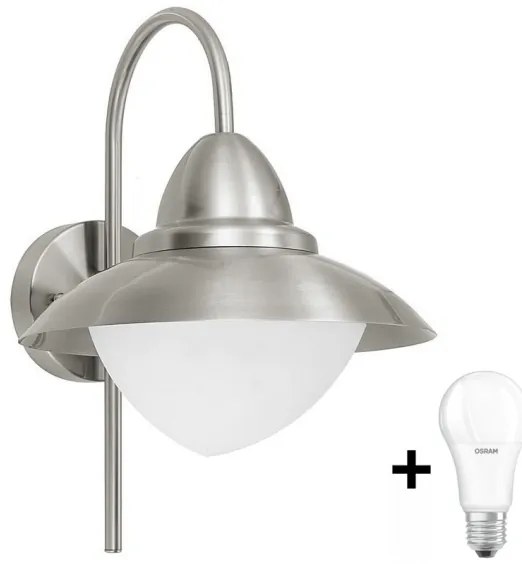 EGLO 83966 - Applique a LED da esterno SIDNEY 1xE27/8,5W - Lampadina LED GRATIS