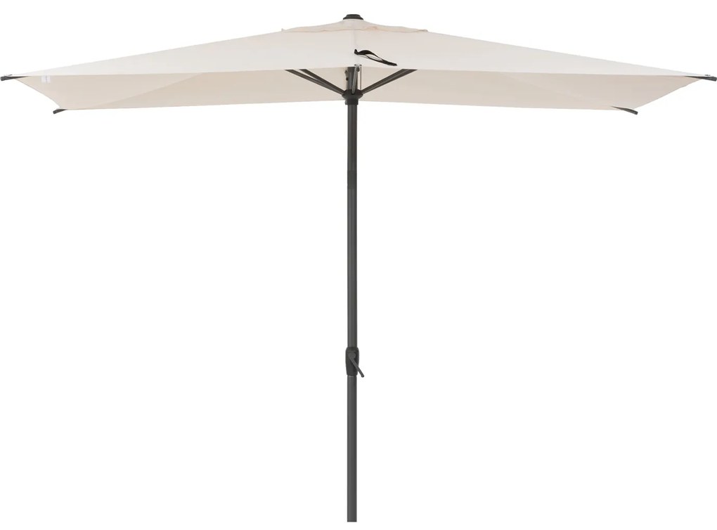Ombrellone palo centrale grigio 3x2 m Loompa