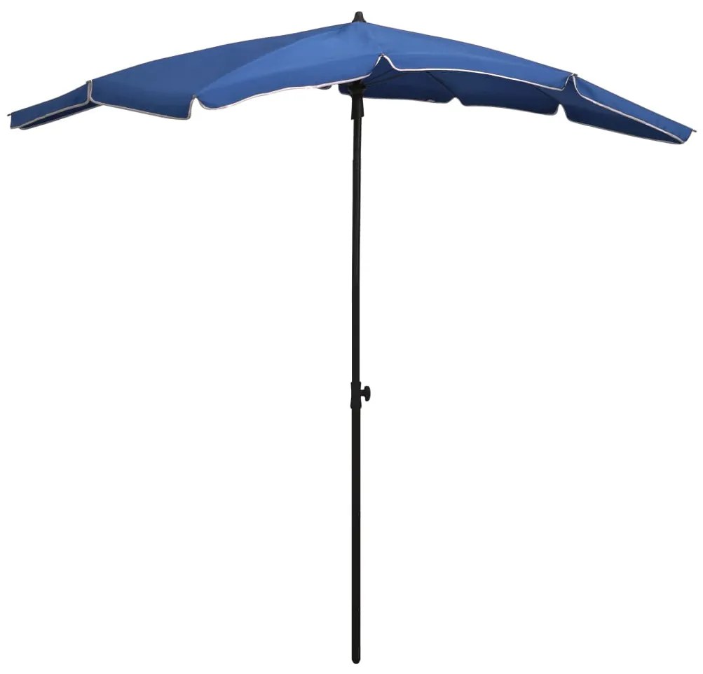 Ombrellone Da Giardino Con Palo 200x130 Cm Azzurro /