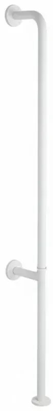 Maniglione di sicurezza verticale in acciaio 180 cm bianco