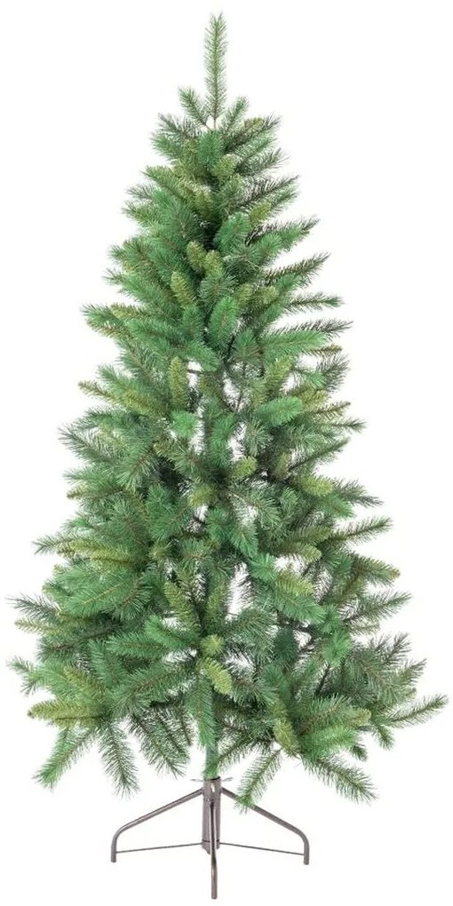 Albero di Natale Verde PVC Metallo Polietilene Plastica 150 cm