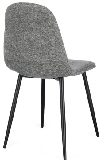 Sedia Da Pranzo Per Interni New Irelia Nero E Grigio Bizzotto