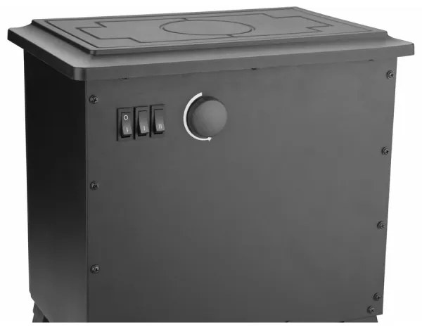 Extol - Caminetto elettrico a LED con riscaldamento LED/1800W/230V 40,6x35,5 cm