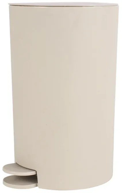 Pattumiera bagno 3 Lt beige con apertura a pedale Orbix