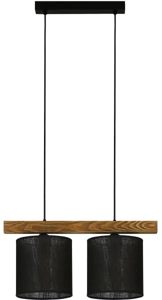 Brilagi - Lampadario a sospensione con filo FOREST 2xE27/15W/230V pino/nero