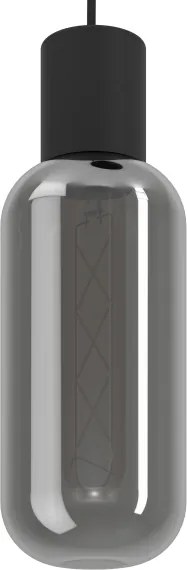 Eglo 901004 - Lampadario a sospensione con cavo MAIONE 3xE27/4W/230V nero/fumé