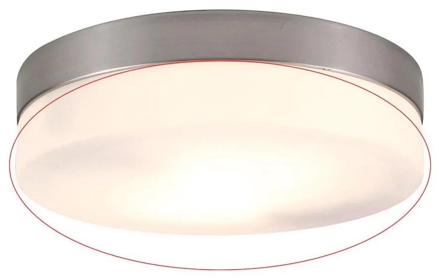 Globo - Vetro di ricambio per plafoniera OPAL con attacco E27, Ø 23,5 cm