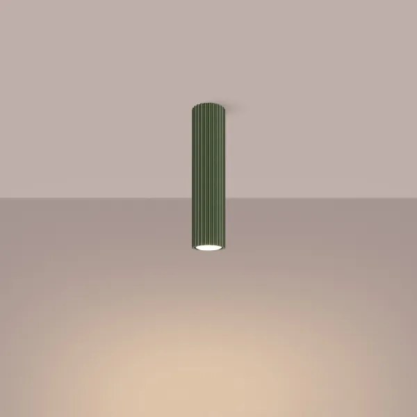 Sollux SL.1608 - Faretto KARBON 1xGU10/10W/230V 30 cm verde