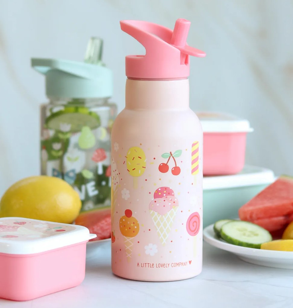 A Little Lovely Company - borraccia in acciaio inox, 350 ml - gelato
