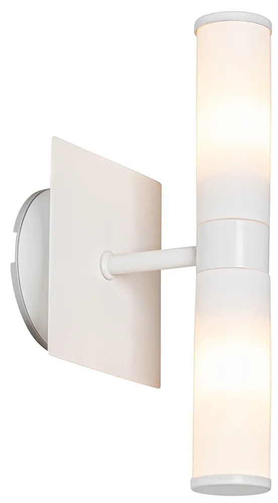 Applique da parete moderna bianca IP44 2 luci - Bath