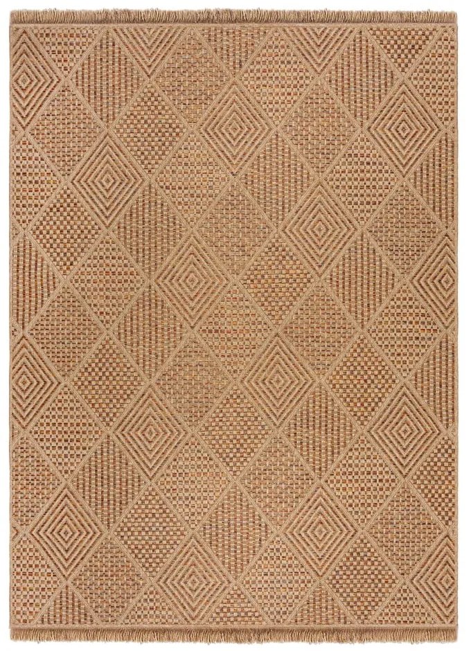 Tappeto per interni ed esterni in colore naturale 160x230 cm Nora Diamond - Flair Rugs