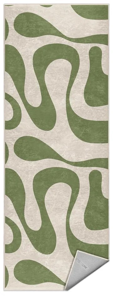 Passatoia verde lavabile 60x230 cm Matcha Latte – Mila Home