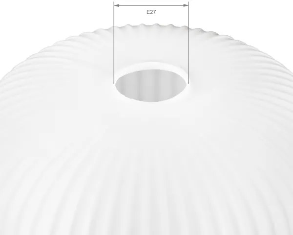 Paralume di ricambio per lampadario HARMA E27, 23 x 25 cm, bianco