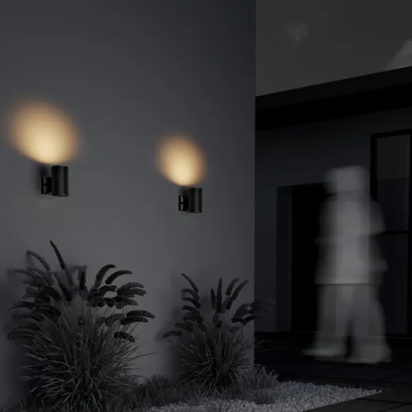 Maytoni O419WL-01B - Applique da esterno RANDO 1xE27/60W/230V IP54 nera